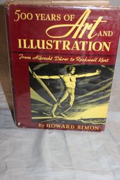 500 Years Of Art And Illustration By Howard Simon - Hardcover W/ DJ