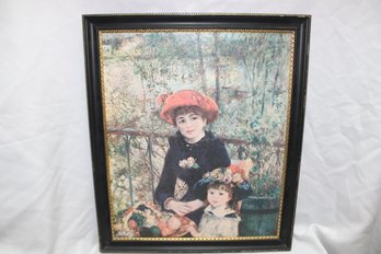 FRAMED 'TWO SISTERS' RENOIR PRINT