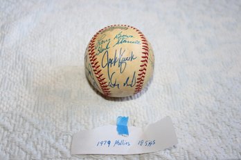 1979 Phillies Signed Baseball - 18 Autographs