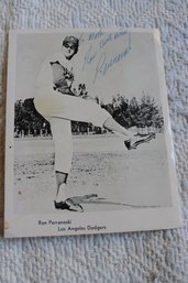 Ron Perranoski Dodgers Autographed B&W Photo