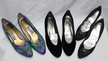 3 PAIRS OF VINTAGE HIGH HEEL SHOES SIZE 9-10