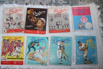 8 Vintage Dodgers Programs 1959-1971