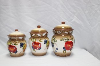 3 Vintage Dilusso Canisters