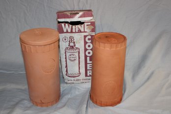 2 Ceramic Wine Coolers Made In Italy