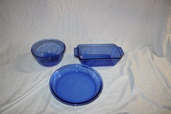 Blue Anchor Glass Bakeware