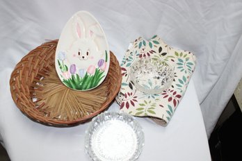 Assortment Of Kitchen Home Decor Basket Bowls Plate