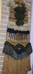 MACRAME WALL HANGING FROM THE ESTATE OF EDWARD HERRMANN