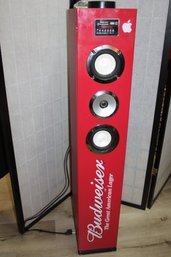 BUDWEISER IPOD DOCK TOWER SPEAKER - Untested