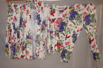 4 Piece Floral Bonnie Boerer & Co Outfit Ensemble