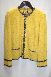 St Johns Collection Yellow Blazer Size 14