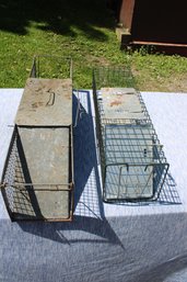 2 Small Animal Rodent Hav-a-hart Traps