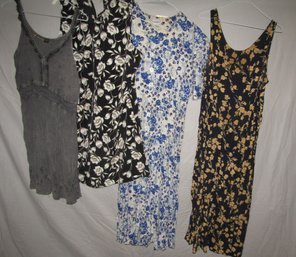 Lot Of 4 Womens Summer Spring Dresses