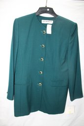 NWT LIZ CLAIBORNE GREEN BLAZER SIZE 10