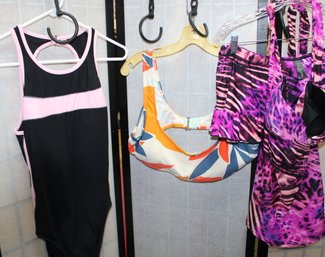 COLLECTION OF BATHING SUITS SIZE  LARGE (#129)