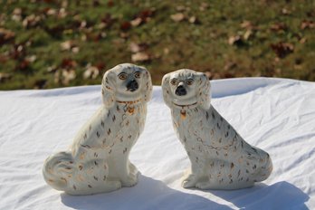 PAIR OF DECORATIVE SPANIEL DOGS