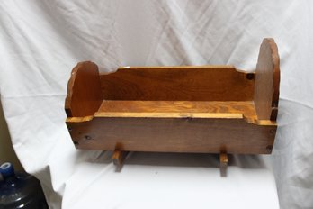 Vintage Wood Baby Doll Cradle