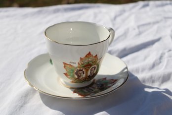 Adderley Tea Cup & Saucer Royal Visit To Canada