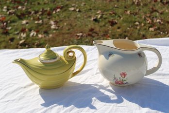 2 Vintage Teapots Hall & Priscilla Oven Ware