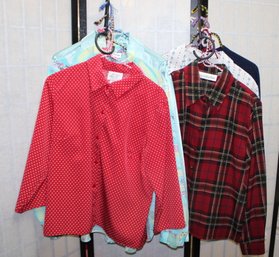 Assortment Of Womens Blouses Sizes Sm Med & Lg