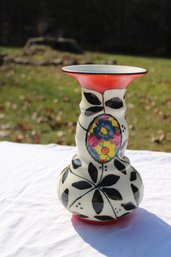 Hand Painted Czechoslovakia Vase