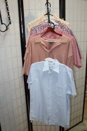 Mens Short Sleeve Shirt Lot Van Heusen Woolrich Eddie Bauer