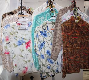 Assortment Of Long & Short Sleeve Womens Blouses