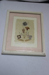 Pressed Wildflowers Framed And Signed