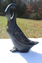 Wooden Goose Statue