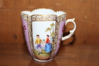 Antique Porcelain Dresden Cup