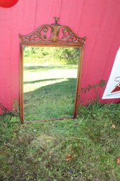 Vintage Antique Wood Framed Wall Mirror