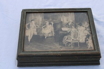 Victorian Dancing Scene Jewelry Box