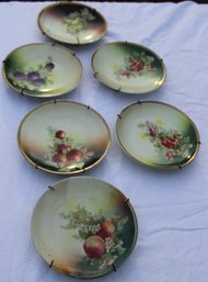 Collection Of Three Crown China Decorative Plates