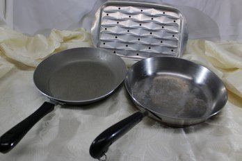 COOKWARE LOT PANS - REEVERE WARE