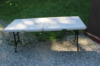 White Folding Table