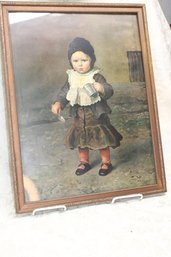 Framed Print  Child Eating