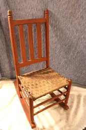 SMALL ROCKING CHAIR WICKER SEAT
