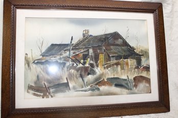 Framed Shack Print