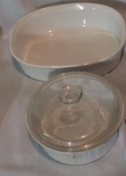 2 PYREX CASSEROLE DISHES