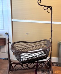 Antique Baby Cradle Bassinet