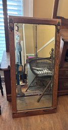 Large Vintage Wall Mirror Wood Frame