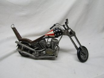 ARTS & CRAFTS METAL LOW RIDER CHOPPER MOTORCYCLE