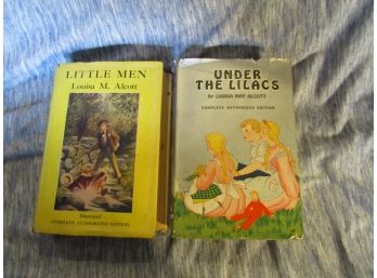 2 LOUISA M ALCOTT BOOKS - LITTLE MEN & UNTER THE LILACS