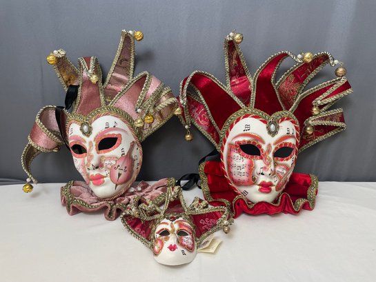 3 Handmade Venetian Masks