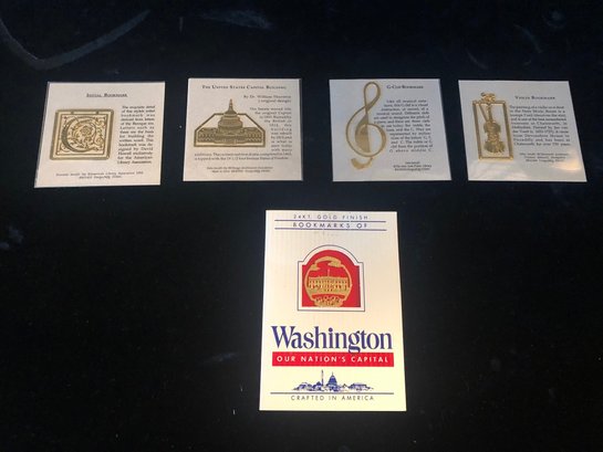Random Assortment Of Gold Museum Bookmarks