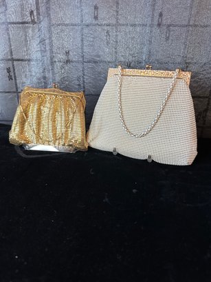 Two Whiting And Davis Mesh Bags