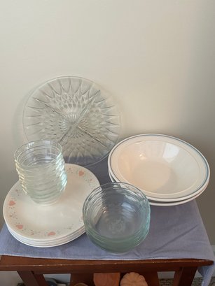 A Variety Of Dishes And Bowls