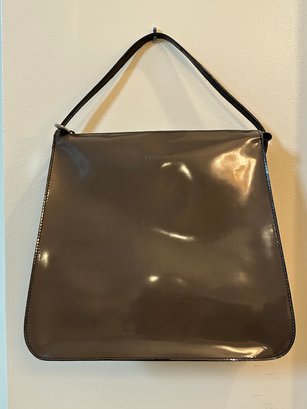 Furla Patent Leather Shoulder Bag & Dust Cover  (gr)