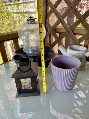Bird Feeder, Ceramic Planter & Water Pot, Lantern