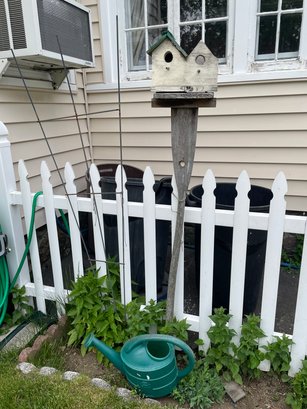 Birdhouse, Trellis & Watering Can