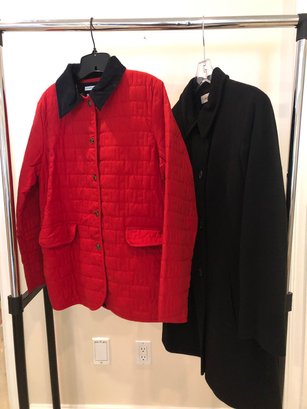 Womans Button Up Coat Set - Tommy Hilfiger And Calvin Klein